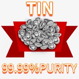 Ouwinway 8oz Pure Tin Metals Lead-Free Block Tin,Block Solder,Solder Lump,Tin Metals,Solder Semisphere,Pure Tin 99.99% Suitable for Solder Pot