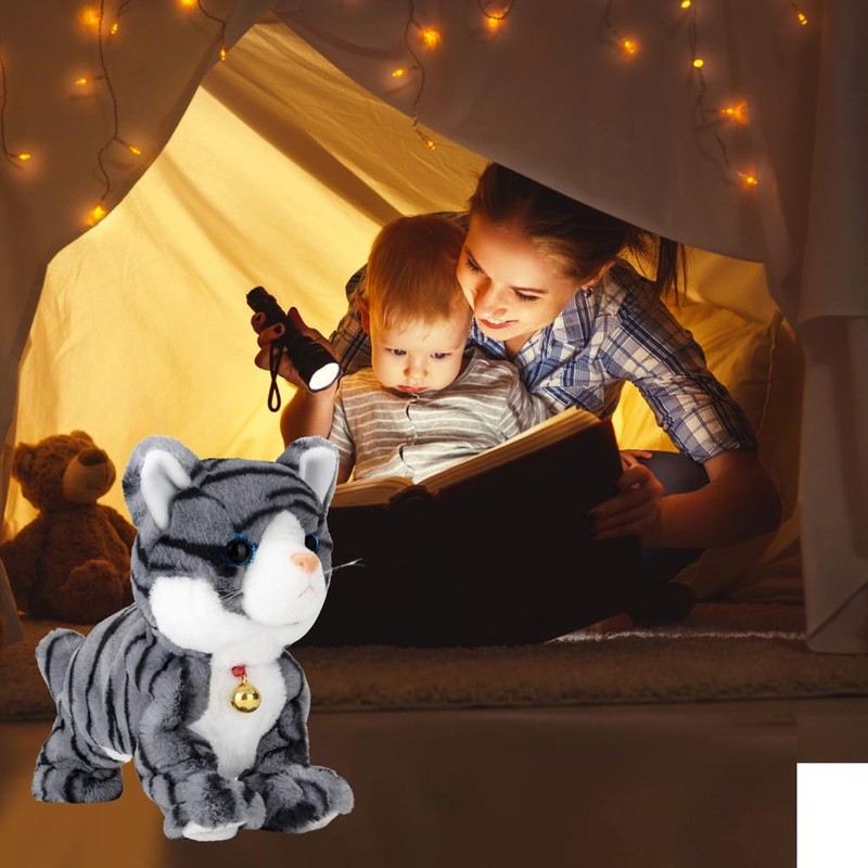 Interactive Toys Electronic Plush Pet Robot Cat Toy Voice and