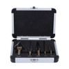 Cocoarm HSS Step Drill 5 Pieces Cone Drill Set Titanium