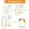 JewelryWe 3 Pairs of Hoop Earrings for Women, Stainless Steel