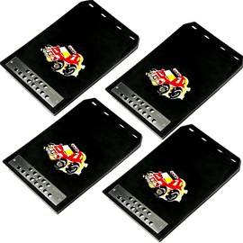 Leiasnow Mudguard for Cars, Light Tigers, Mud Flaps, Set of 4, Mudflap, Mudflap, Mudflap, General Purpose, Light Truck, Black (Small, Set of 4)