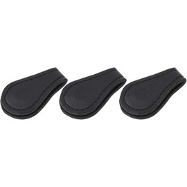 Aramox Marcapáginas Magnéticos de Cuero Vintage, Clips de Libro Duraderos de Doble Cara para Profesores, Estudiantes y Amantes de los Libros, Negro, 3 Piezas para Lectura