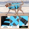 SUNFURA Dog Life Jacket, Reflective Dog Life Vest for Swimming