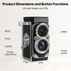 CHUZHAO Mini Retro Digital Camera - Vintage TLR Style Point