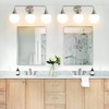 HAHZT Bathroom Vanity Light Fixtures: Brushed Nickel 3-Light Mid Century