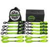 Motorcycle Tie Down Strap (4PK) - 2,100lb Break Strength Premium