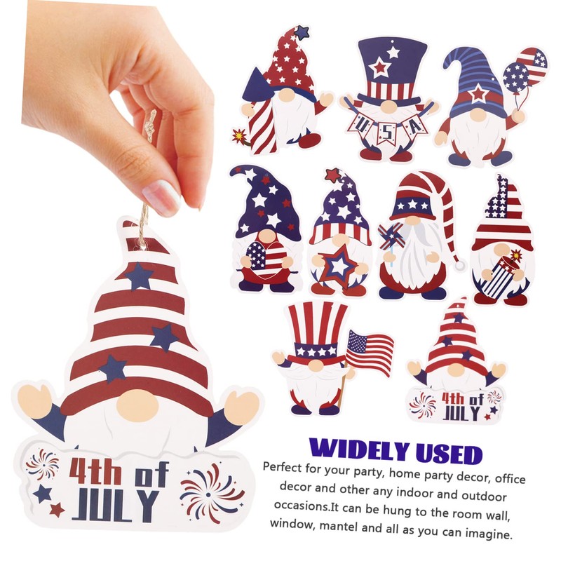 ABOOFAN 1set Independence Day Banner Patriotic Bunting for July Party