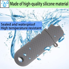 2 Pcs Waterproof Lighter Case Cover Holder for BIC Regular Lighters Sleeve Type J6 Outdoor Survival Multipurpose Seal Lighter Pouchfor Hiking and Camping (Gray)