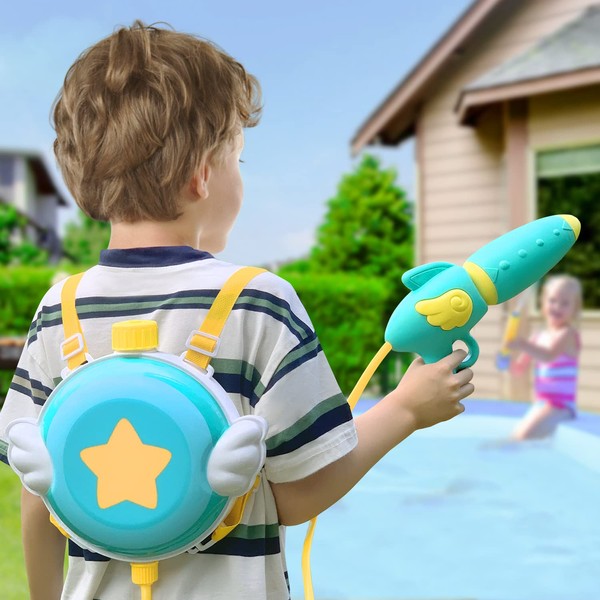 Backpack Water Gun,Water Shooter Blaster for Kids with Large Capacity