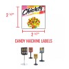 Unbranded (16) CANDY VENDING MACHINE STICKERS LABELS - MEGA VARIETY
