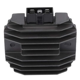 Motorcycle Regulator Rectifier Qiilu Voltage Regulator Rectifier Motorcycle Aluminium Alloy for YZF-R1 1999-2001 R6 1998-2002 Black