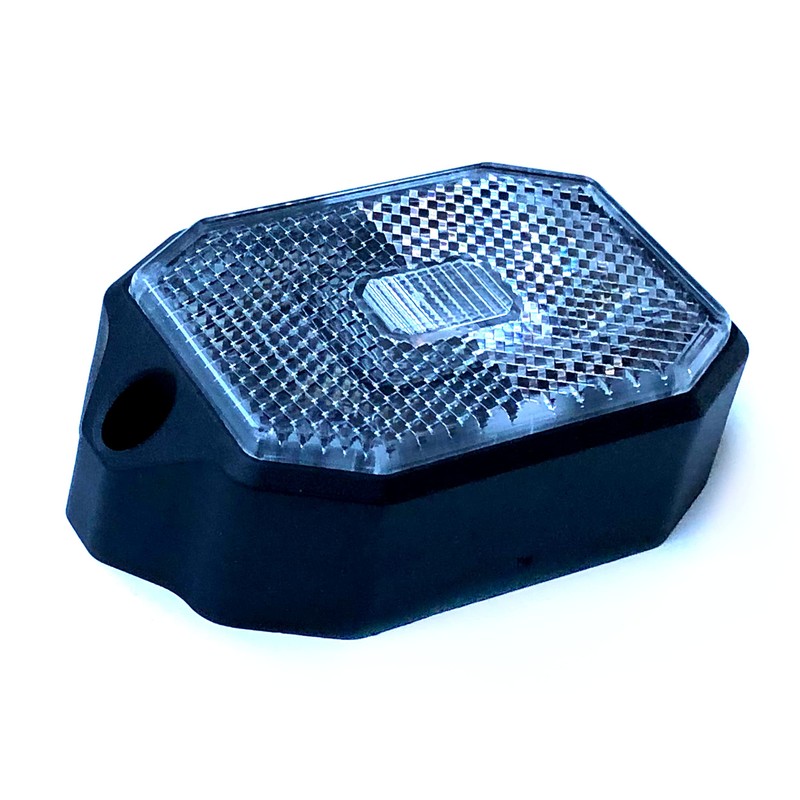 MelTruck® White LED Marker Light with Reflector E9 for Trailer
