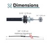 AlveyTech 34" Walker Brake Cable Replacement - for Most Mobility
