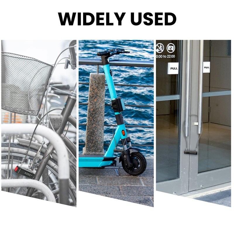 UP Security Combination Lock Outdoor, Bike Lock Cable with Combination,