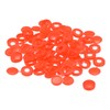 sourcing map 100Pcs 5mm Hinged Screw Cover Caps Plastic Fold