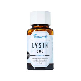 naturafit Lysine 500 Capsules, Pack of 60 Capsules