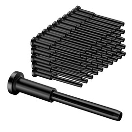 50 Pack 1/8" Black T316 Stainless Steel Invisible Cable Railing Kit，Swage Stud End for Deck, Stair, Wood & Metal Posts ，Black Cable Railing Hardware