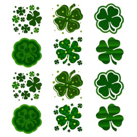 Pack of 72 St Patricks Day Costume Clover, St Patricks Day Costume, Patrick, Clover Costume, New Year's Eve Tattoo, Clover Stickers, Four Leaf Clover