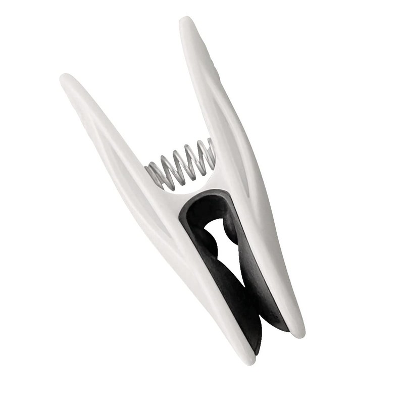Clothespins, Strong, Non-marking Monotone Clips, Pack of 12, White, Clothespins,