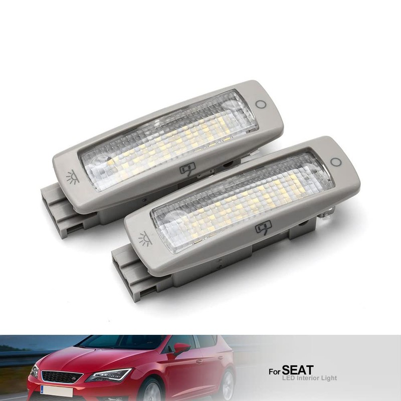 NSLUMO 2 x LED Interior Reading Card Light Dome Ceiling