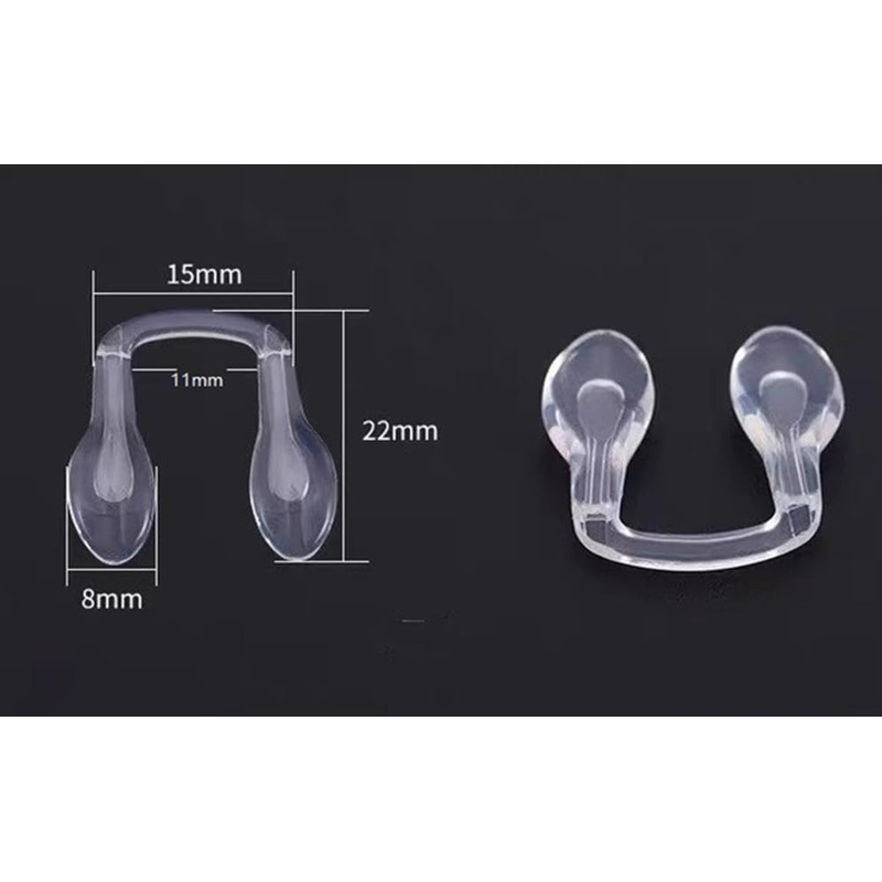 BEHLINE Plug in Eyeglass Nose Pads, Soft Silicone Glasses Bridge