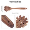 Pasta Fork,Wooden Spaghetti Spoon,Spaghetti Server with Handle,32cm/12.6inch Professional Spaghetti Spoon