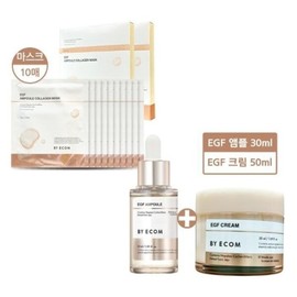 바이애콤 EGF 앰플 콜라겐 마스크 2박스+앰플 30ml+크림 50ml Biacom EGF Ampoule Collagen Mask 2 Boxes + Ampoule 30ml + Cream 50ml