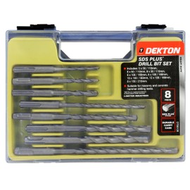Dekton SDS Plus Masonry Drill Bit Set | Heavy Duty for Block, Brick & Concrete | Precision Drill Bit for Accurate Holes | Durable Construction for Tough Materials | Ideal for Professional & DIY Use