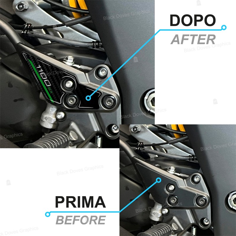 3D Resin Stickers Protectors Compatible with Kawasaki Ninja 1100 SX