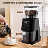 Conical Burr Coffee Grinder with Touch Panel, Adjustable Coffee Bean
