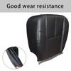SecosAutoparts Driver & Passenger Side Bottom Microfiber Leather Seat Cover