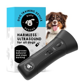 Bark Begone 2023 Ultrasonic Dog Bark Deterrent & Behavior Corrector - Stop Barking, Jumping, Aggression Without Yelling - Just Point & Press! Backed by Kevin Harrington from Shark Tank