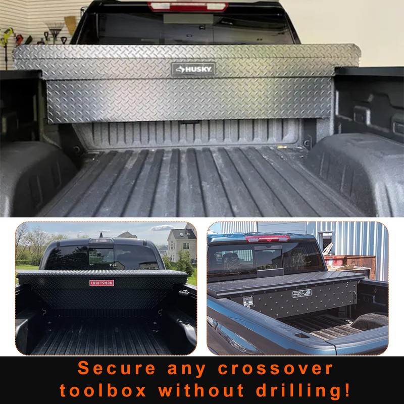 J Hook Crossover Tool Box Mounting Clamps for Pickup Truck