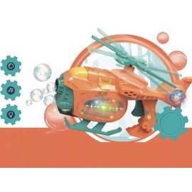 Unbranded Bubble Blowing Toys Helicopter Shape Light Battery Powered