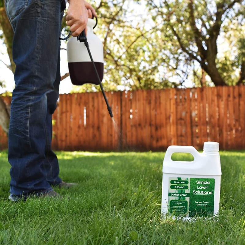 Simple Lawn Solutions - Liquid Iron Fertilizer Darker Green -