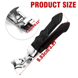 Pro Nail Clippers for Seniors with Thick Toenails - Long Handled Ergonomic Design for Fingernails and Toenails - Proclip Wide Jaw Opening with Large Angled Head