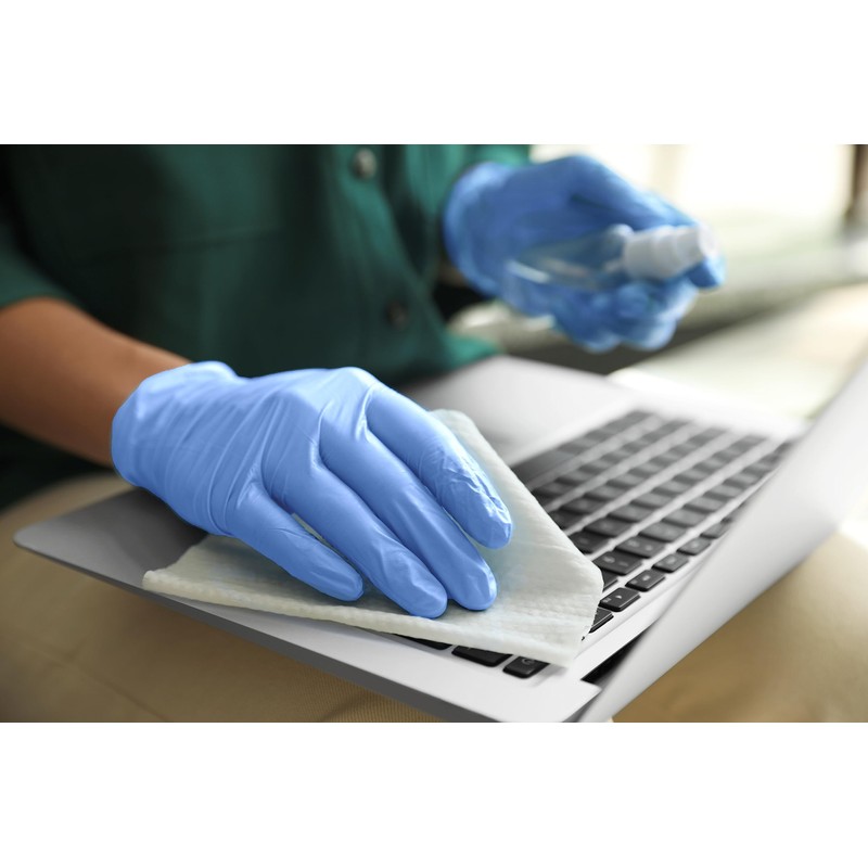 Cranberry CR3556 Crave Nitrile Powder Free Examination Glove, Small, Blue