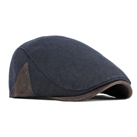 JAOAJ Men's Beret Cap, Autumn/Winter Peaked Cap, Cabbie, Hunter Hat, Beret Flat Cap, Newsboy Hat, Driving Hats