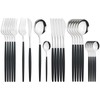 Juego de Cubiertos de 24 Piezas, Cubiertos de Acero Inoxidable