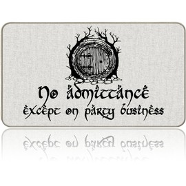 YSYTMAT No Admittance Except On Party Business Welcome Doormat with Anti-Slip Rubber Back (30 X 17 inch) Prank Gift Home Decor Area Rugs for The Entrance Way Indoor Mats