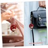 FUNOMOCYA Handmade Mushroom Charm Plush Keychain Decor Car Key Pendant