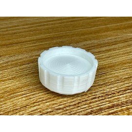 White Right Knob Replacement for Hermes 3000 Portable Typewriters