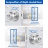 Lanwandeng 10 Pack Interior Door Knobs for Bedroom or Bathroom
