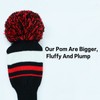 3 or 4 Pack Pom Golf Head Covers for Woods