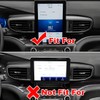 ruihe 2pc Carbon Fiber Color Centre Air Conditioning Dashboard Vent