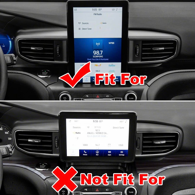 ruihe 2pc Carbon Fiber Color Centre Air Conditioning Dashboard Vent