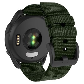 ISABAKE Watch Strap for Vivoactive 4/Forerunner 265/255 Music, 22mm Rugged Nylon Replacement Band for Garmin Venu 3/2