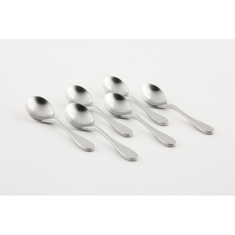 Knork Original Bouillon Stainless Steel Soup, Specialty Spoons, (Pack of