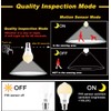 HEKEE Motion Sensor LED Light Bulb 9W A19 PIR Built-in