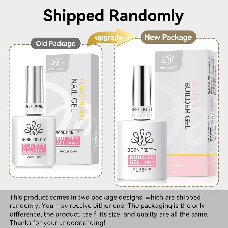 BORN PRETTY Builder Gel 8 in 1 Clear Gel 15ml,